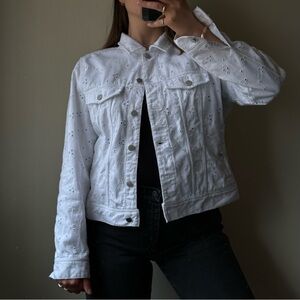 White denim jacket